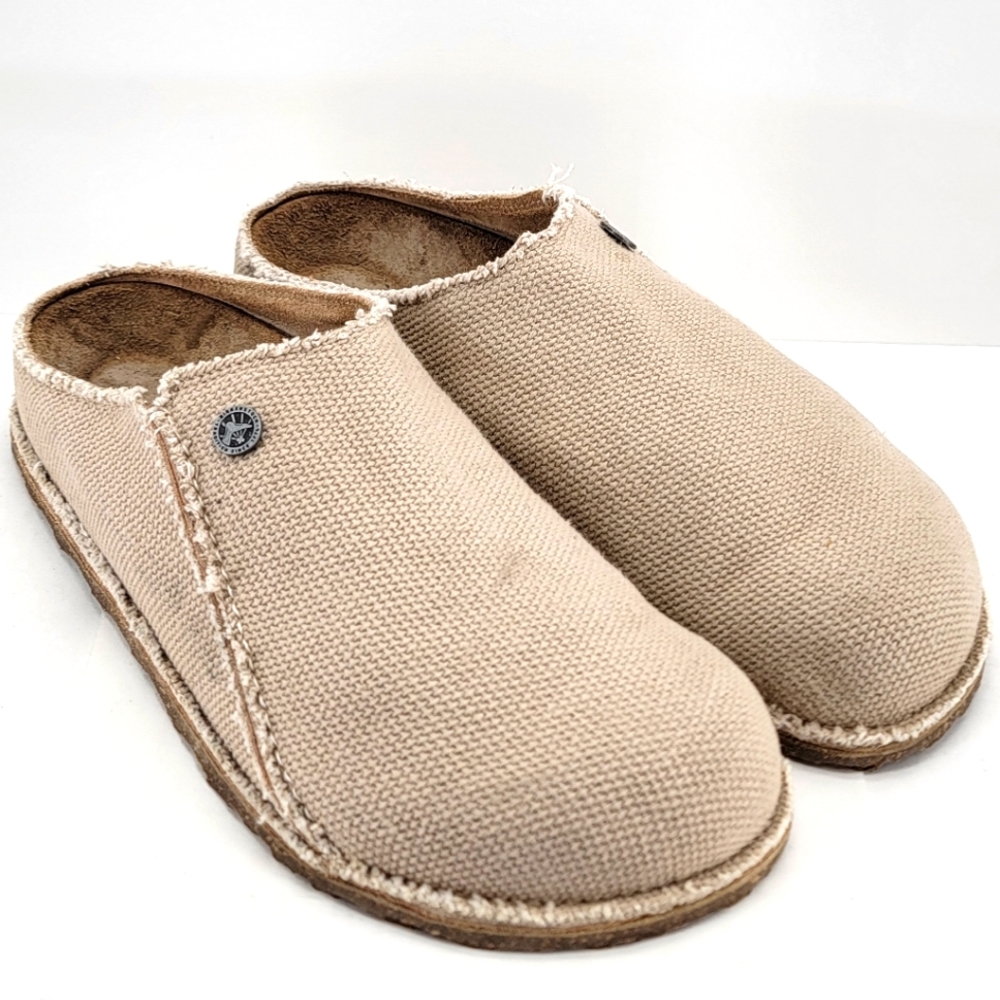 Birkenstock Zermatt Clogs EU 42 Mens 9-9.5 Regular/Wide Tan Beige Canvas